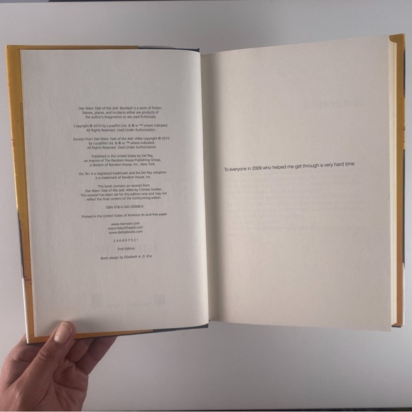 2/$50 -  Star Wars - Fate of the Jedi - Backlash by Aaron Allston - Picture 9 of 16